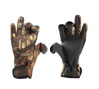 BESTonZON Guanti Neoprene Termici Antiscivolo per e Dita Esposte Camouflage Antivento e Regolabili per Sport Outdoor