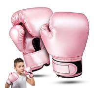BESTonZON Guantoni da boxe per bambini, rosa, per kickboxing, sparring, | Guanti per sacco da boxe per bambini e bambine, imbottitura in schiuma per allenamento di arti marziali, muay thai