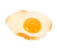 BESTonZON Home Decor Cibo Simulato Modello Alimentare Artificiale Uova Finte Modello Decorativo Di Fritto Modello Alimentare Realistico Finto Fritto Far Finta Pvc Uova Fritte