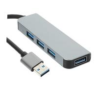 BESTonZON hub USB sdoppiatore usb mozzo porte extra per laptop computer portatile porta connettori virgola centro Prolunga adattatore estensore Lega di alluminio