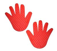 BESTonZON Impronta Mano Colorati Per Massaggio e Coordinazione Training Giocattolo Educativo Rosso Per Ragazzo Ragazza Ragazza Accessorio Creativo Per Sviluppo Abilità Mano-occhio