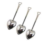 BESTonZON Infusore Per Il Tè a Forma Di Cuore in Acciaio Inox Con Manico Lungo Cucchiaino Filtro Per Tisane E Erbe Accessorio Per Infusione Precisa in Tazze E Teiere 11.42X3.15X0.79In