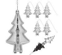 BESTonZON Infusori per Tè Creativi in Acciaio Inox 6 Pezzi, Colini Fori Fini per Tè Sfuso e Tisane, Adatti per Casa, Ufficio e Ristoranti