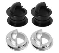 BESTonZON Kit 8 Pezzi Piatti D’ingresso per Pallina Calcio Balilla in Plastica Resistente, Coppa Porta Cromata Anello Segnapunti, Accessori per Tavolo da Calcio Balilla Domestico