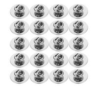 BESTonZON Kit da 50 Chiusure per Spille in Metallo 20Mm Blocco a Farfalla Fermagli di Sicurezza per Creazione di Gioielli Adatti per Cappelli Giacche e Borse Resistenti e Portatili per