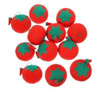 BESTonZON Kit da Cucito con 12 Pomodori Finti Forniture per Cucire Puntaspilli Rotondi Strumento da Cucito Decorativo per La Casa Porta