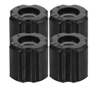 BESTonZON Kit di Boccole Rotanti per Tosaerba, 4 Pezzi Nero 22,5mm | PE Nero, Sostituzione Rapida, per Tubi da 26/28mm, per Assi Anteriori Trattore e Carri