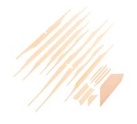 BESTonZON Kit Di Rinforzo in Legno Di Abete Rosso Da 41 Pollici Per Chitarra Acustica 17 Pezzi Accessori Fai Da Te Per Liutaio Parti Per Chitarra Superficie Liscia e Lavorazione Squisita