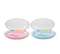 BESTonZON Kit per la cura delle unghie dei bambini, 2 scatole, set manicure con tagliaunghie, lime e buffer - Tagliaunghie delicato per neonati e bambini piccoli