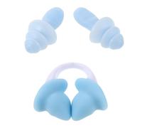 BESTonZON Kit Protezione con Tappi Orecchie e Pinza Naso in Silicone Blu per Immersioni e Surf