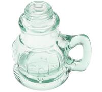 BESTonZON Lampada Kerosene in Vetro Verde, Base Stabile e Pratica per Lanterna ad Olio, Ricambio per Illuminazione D'emergenza e Campeggio All'aperto