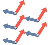 BESTonZON Lancette Dell'orologio in Plastica Resistenti per Progetti Fai da Te, Materiale Didattico per Bambini, Set da 5 Pezzi per Insegnare a Leggere e Riparazione Orologi