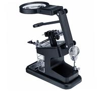 BESTonZON Led Light Magnifier Station Kit Saldatura Intercambiabili Saldatore Per Riparazioni Illuminazione e Stabilità
