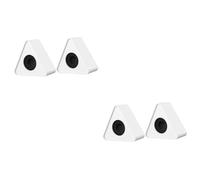 BESTonZON Logo Flag Microfono Triangolo Per Logo Microfono 4 Pezzi r Bandiera Stazione Bandiera Abs Stazione