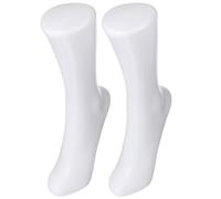 BESTonZON Manichino in piedi 2 pz Espositore di calzino Bracciale alla caviglia Stampo Sox Calzino Corto Anello a Dito Piede Catena Espositore Gioielli per Negozio E Casa