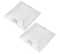 BESTonZON Marcatore Riflettente Stradale in Alluminio e Plastica 2 Pezzi Segnaletica per Vialetti e Marciapiedi Resistente Agli Agenti Atmosferici Accessori di Sicurezza per Guida e