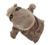 BESTonZON Marionetta Ippopotamo Morbido con Bocca Mobile Guanto Interattivo per Giochi di Ruolo e Racconti Familiari Peluche Morbido Leggero e Portatile per Regalo Natale e Halloween