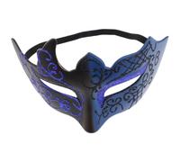 BESTonZON Maschera in Plastica e Halloween Mezza Faccia Veneziana per Carnevale Design Unico Dipinta a Mano, Accessorio Costume per Fotografia e Festa