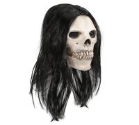 BESTonZON Maschera Teschio Realistica in Lattice per Adulti e Adolescenti, Design Dettagliato e Funzionale per Escape Room e Feste a Tema, Esperienza di Gioco Migliorata