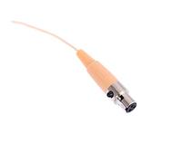 BESTonZON Microfono Condensatore Cablaggio per Cuffie con Xlr Pin Design Leggero e Flessibile per Insegnamento Beige
