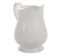 BESTonZON Mini Bricco in Ceramica Bianca da 280ml per Latte con Manico Elegante, Portatile e Adatto per Cucina e Casa, Stile Europeo Raffinato