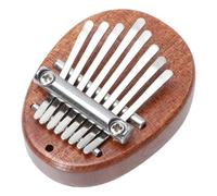 BESTonZON Mini Kalimba in Legno e Inossidabile Mini Piano Dita Portatile con Tasti Strumento Musicale Compatto per Principianti e Professionisti Facile da Suonare e Conservare