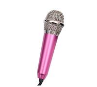 BESTonZON Mini Microfono Portatile a Condensatore Rosa Auricolari Wired, Altoparlante Wireless Multifunzione Per Smartphone, Pc e Tablet, Strumento k Song Per Registrazioni Vocali e Chat