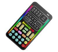 BESTonZON Mini Sound Card Voice Changer Per Live Streaming Effetti Facile Trasportare Per Giochi e Intrattenimento