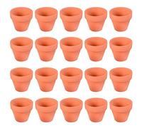 Bestonzon, mini vasi in terracotta per bambini, in terracotta, confezione da 20 pezzi, permeabili all’acqua, per cactus succulenti, fai da te, casa, davanzale della finestra, ornamento per matrimoni