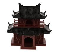 BESTonZON Miniatura Padiglione Giapponese e Statua a Pagoda Antica Decorativa per Giardino, Micro Paesaggio Bonsai, Mini Accessori da Giardino Asiatico per Interno ed Esterno, Artigianale