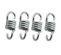 BESTonZON Molle Per Amaca Sospesa 4 Pezzi 6,7mm Acciaio Zincato Resistenti Per Sedie a Dondolo e Altalene Da Veranda Capacità 200kg Uso Esterno Ganci Girevoli Antirumore