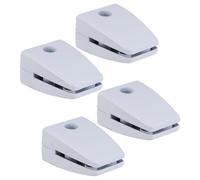 BESTonZON Morsetti Divisori per Schermo da Scrivania in Lega di Alluminio, Set 4 Pezzi Base Stabile, Supporto Clip per Pannelli Privacy, per Ufficio e Organizzazione Spazi di Lavoro