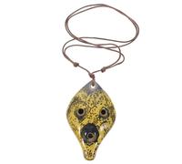 BESTonZON Ocarina a 6 Fori Strumento Clarinetto Per Bambini Chiusura Pendente Per Collana Ocarina Creativa Ocarina Merce Fibbia Pendente Bambino Semplice Porcellana Bianca