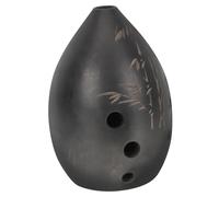BESTonZON Ocarina in Ceramica a 8 Fori Nero Decorazioni Delicate, Facile da Suonare e Imparare, per Sviluppare L'interesse Musicale dei Ragazzo Ragazza