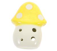 BESTonZON Ocarina Mini Funghi Set Da Gioco Per Bambini Giocattolo Per Bambini Fungo Giocattolo Per Ocarine Ceramica Yellow
