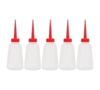 BESTonZON Oliatore per Macchine da Cucire 250 Ml Beccuccio Lungo Flacone Erogatore in Plastica Trasparente Set da 5 Pezzi per Lubrificazione Precisa di Macchine da Cucito Ricamo e