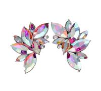 BESTonZON Orecchini Pendenti Farfalla Colorati Strass per Donna, Gioielli Formali da Festa, Design Dettagliato in Metallo Resistente, Accessorio Elegante per Eventi e Uscite