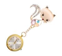 BESTonZON Orologio da Tasca per Infermiere in Acciaio Resistente Clip Orologio da Infermiera Preciso Multifunzione Accessorio Medico da Appendere per Uso Ospedaliero e Regali