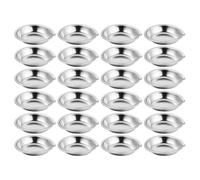 BESTonZON Palette per Acquerelli in Acciaio 30 Pezzi con Beccuccio Vassoio per Miscelare Colori per Pittura a Olio Nail Art e Progetti Creativi Piccolo Formato per Uso Artistico e