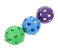 BESTonZON Palla Giocattolo Traforata in Plastica Sicura per Bambini, Piccolo Accessorio Gioco Sensoriale per Neonati e Bimbi, Palla Buca Divertente per Coordinazione Occhio-mano, per Gioco