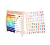 BESTonZON Pallottoliere Legno per Calcolo File Strumento Educativo per Giochi Matematici e Apprendimento Aritmetica Sicuro e Durevole
