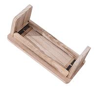 BESTonZON panca da meditazione posti a sedere per il tempio in ginocchio pifferaio sgabelli sedersi postura sgabello in legno sgabello inginocchiatoio pieghevole banco di preghiera di legno