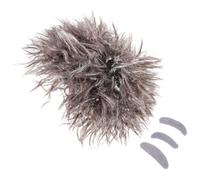 BESTonZON Parrucca da Scienziato Pazzo Baffi e Sopracciglia Finte Costume da Nonno Marrone per Cosplay e Feste di Halloween Set Leggero e Morbido per Ragazzi e Adulti