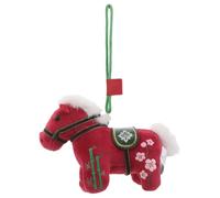 BESTonZON Peluche a forma di cavallo cinese: ciondolo a forma di cavallo, animale dello zodiaco cinese per l'anno 2026 - simbolo di prosperità e ricchezza, ciondolo per borsa