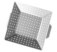 BESTonZON Piastra da Barbecue Portatile Al Carbonio Antiaderente con Fori per Uniforme Utensile Bbq Compatto per Carne e Verdure per Grigliate All