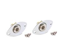 BESTonZON Piastra Jack 2 Pz Presa Per Chitarra Chitarra Ovale Presa Di Ingresso Di Corrente D'aria Plug Elettrica Jack Ingresso Per
