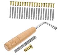BESTonZON Piroli Per Arpa Lira Accessori Per Piroli Per Corde Lira Per Fissaggio Corde Con Chiave Di Accordatura Realizzati in Acciaio Di Resistenti e Pratici