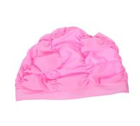 BESTonZON Plissettata per Donne Cappellino con Design Elasticizzato Comfort Lunghe Nuotate Piscina Colore Rosa
