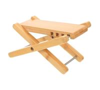 BESTonZON Poggiapiedi Per Chitarra in Bambù Naturale Sgabello Regolabile Altezze Piattaforma Slanciata e Pieghevole Accessorio Essenziale Per Supporto Piedi e Pratica Di Chitarra