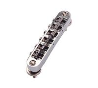 BESTonZON Ponte Tune Matic Regolabile Cromato Per Chitarra Elettrica Sostituzione Perfetta Per Jazz Guitar Superficie Finitura Elegante